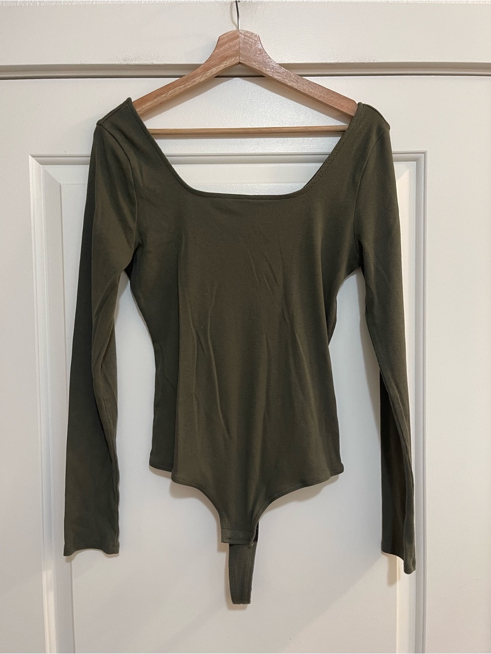 Madewell Square-Neck Thong Bodysuit